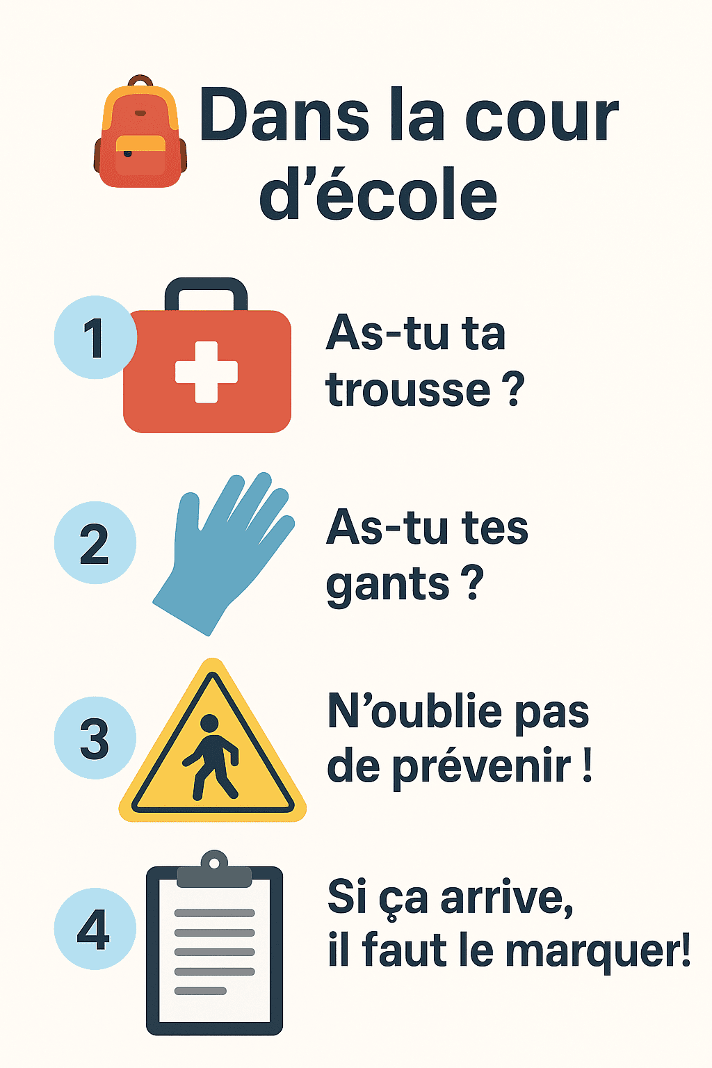 Rentrée scolaire : 4 rappels essentiels de sécurité et premiers soins dans la cour d’école